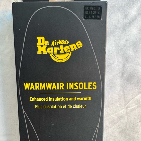 Dr. Martens WarmWair Insoles Black Women's US Size 6 - Picture 2 of 9